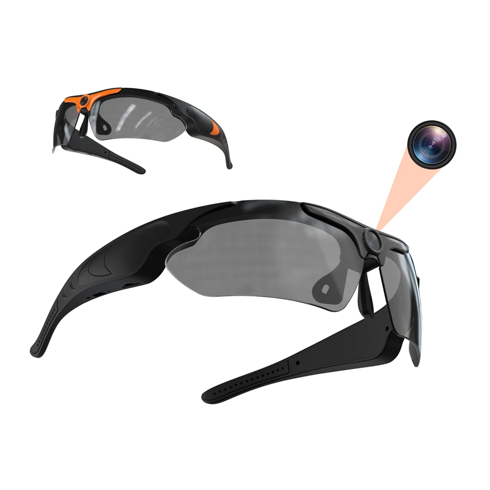 Wearable HD 1080P Camera Outdoor Cycling Glasses Polarized Lens Smart Camcorder Security Protection Video Record Mini Camera