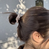 3PCS 100% Real Silk Hair Skinnies Scrunchie Set Elastic Band Ponytail Holders for Women Girls Silk Hair Ties Width 1.3cm - Image 6