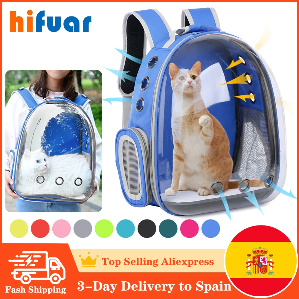 Cat Carrier Bags Breathable Pet Carriers Small Dog Cat Backpack Travel Space Capsule Cage Pet Transport Bag Carrying For Cats