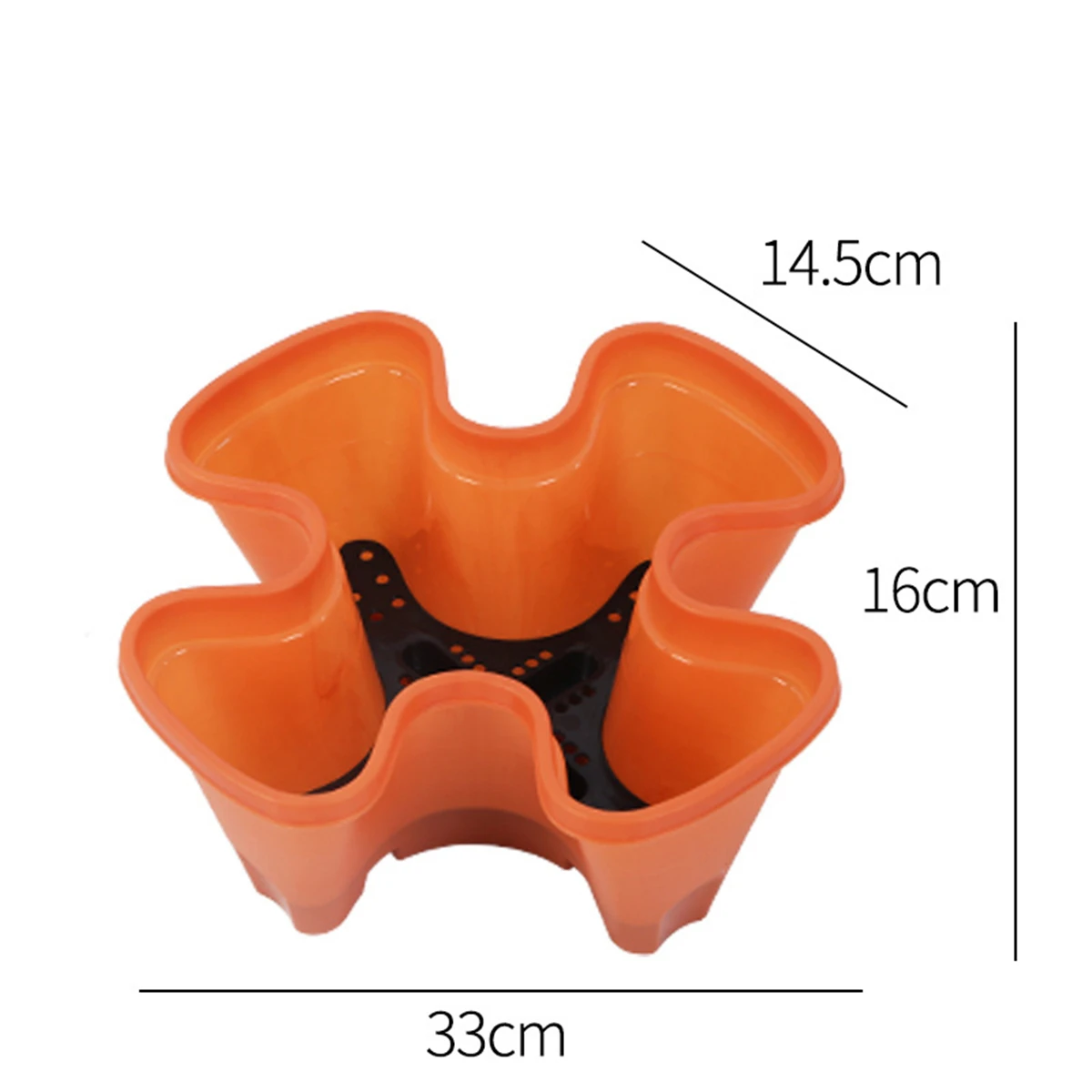 2Pcs 4-Petals Pot#3