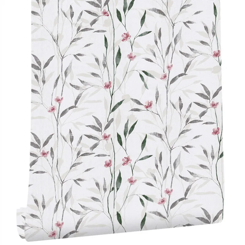 Floral Leaf Peel & Stick Waterproof Wallpaper