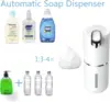 400ml/380ml Automatic Soap Dispenser Touchless Foam Soap Dispenser USB/Battery Type 4 Speed Electric Sanitizer Dispenser Set 5