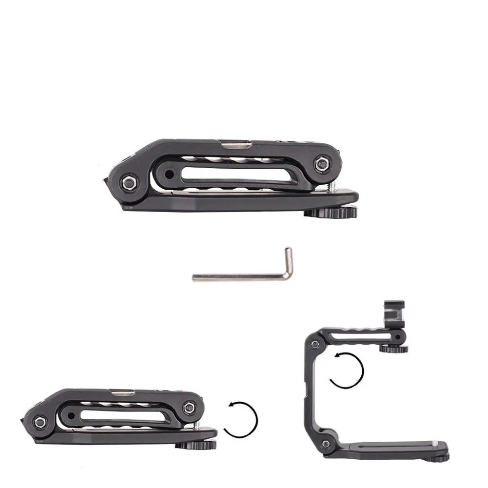 Phone camera handle bracket Type-C stabilizing handle bracket handheld grip holder portable U-shaped folding flash light support