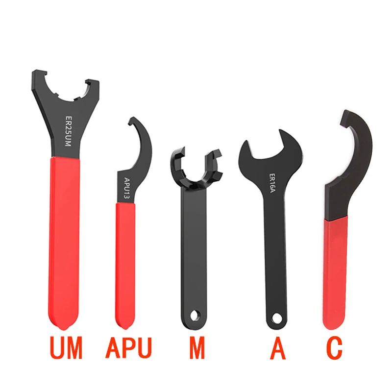 ER8 ER11 ER16 ER20 ER25 ER32 ER40 Wrench APU13 APU16 ER25C ER32C ER A M APU Wrenchs Nut for Milling Machine Tool Holder spring collet tool holder collet chuck lathe tool holder spring collet chuck collet chuck holder wrench nut collet collet clamping tool collet block holder