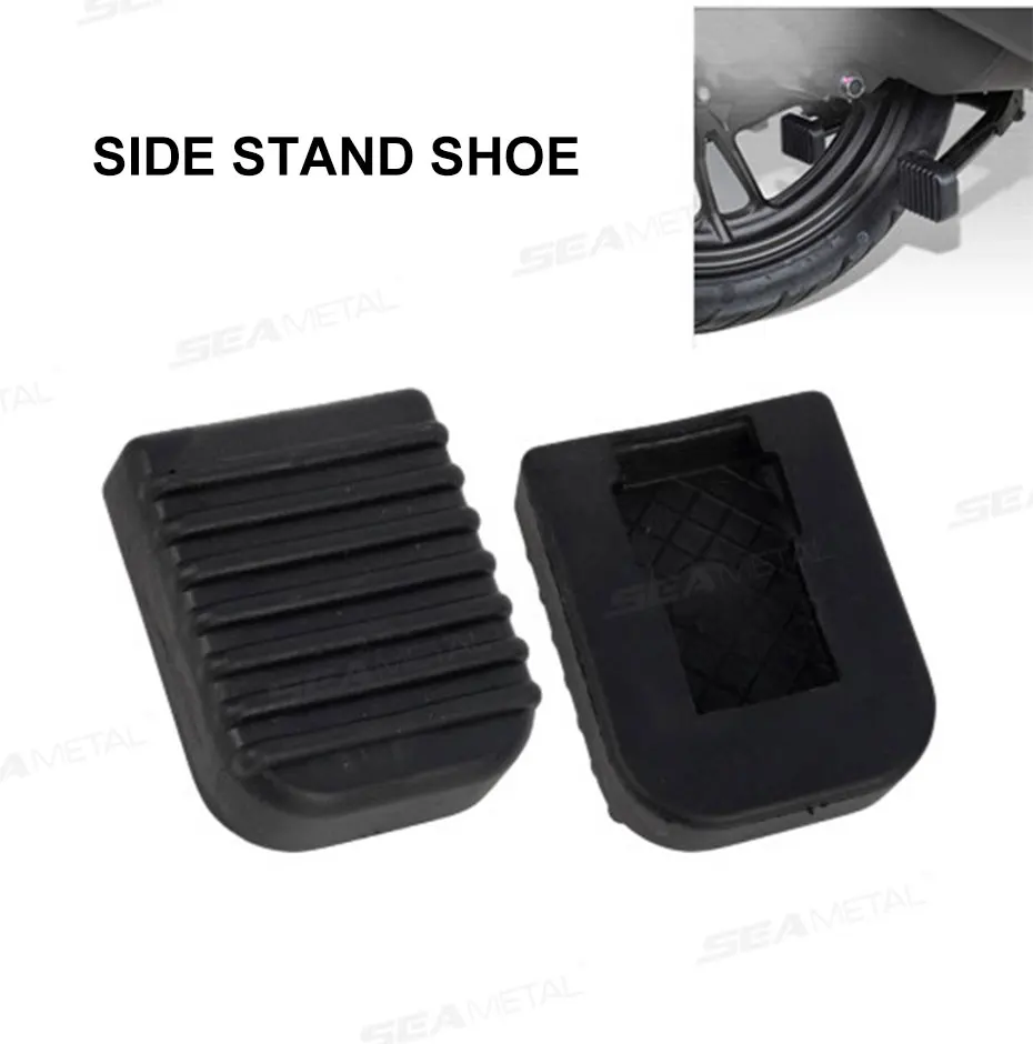 SEAMETAL Motorrad Fußstütze Pad Weiche Gummi Pad Für Roller Grundplatte Anti-rutsch Pads Motorrad Basis Halterung Verlängerung Fuß – Detail 1