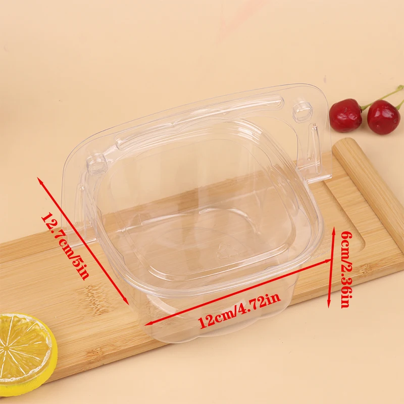 케이크 상자 DIY 플라스틱 상자 포크 스푼 선물 상자, 케이크 포장, 웨딩 홈 파티 머핀 포장, 10 세트