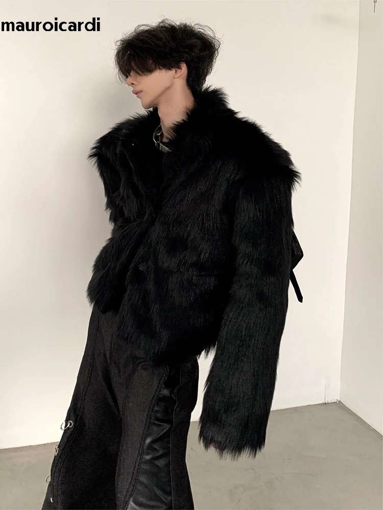 coyseio HAIRY FUR JACKET BLACK、GREY