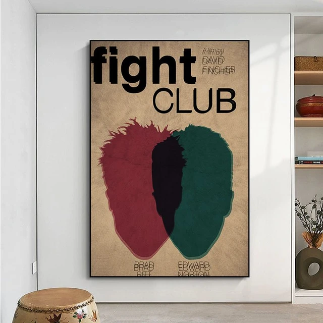 Fight Club 1999 Vintage Inspired Movie Poster - No Frame