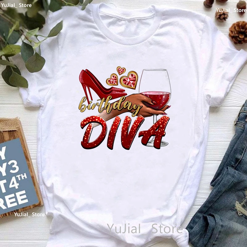 Aquarell Geburtstag Königin Schmetterling Gedruckt T Shirt Frauen Geburtstag Geschenk T-shirt Weibliche Kühle Sommer Tops T Shirt Femme – Detail 9