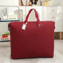 Elegant Oxford Fabric Storage Bag - Stylish Handheld Travel & Storage Solution - XL 60x50x28cm (Wine red)