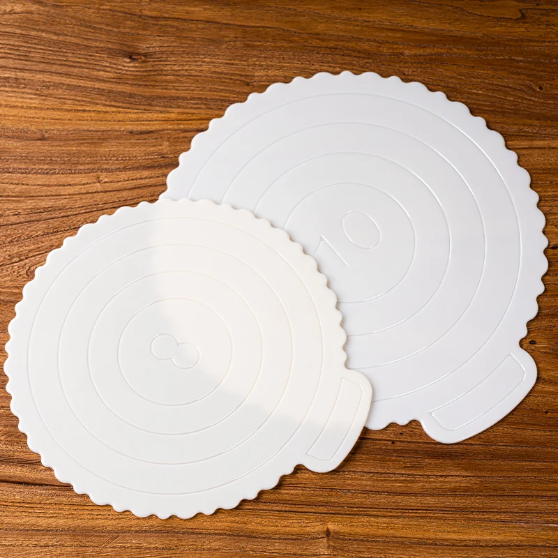Cake Stand Cake Board 4/6/8/10 Inch Birthday Cake Base Reusable Plastic Home Baking Mousse Gold Card Mat Spacer Round Square Party Supplies Decoration