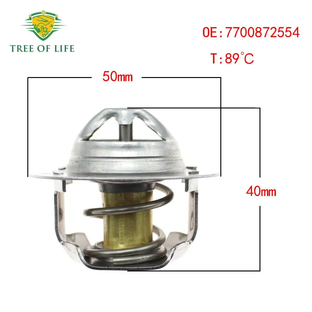 Engine Coolant Thermostat Genuine No.: 7700872554 For Renault Megane Clio Kangoo Laguna Scenic 1.4 1.6 16V 8200772985 93198345,engine coolant thermostat