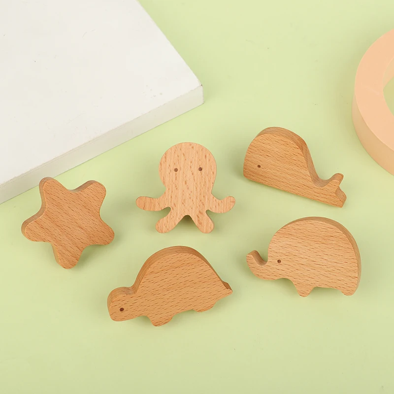 Description Picture 3 of itemCute Clouds Stars Wood Furniture Handles For Cabinets And Drawers Door Knobs Kitchen Cupboard Wardrobe Pulls Wooden Door Handles