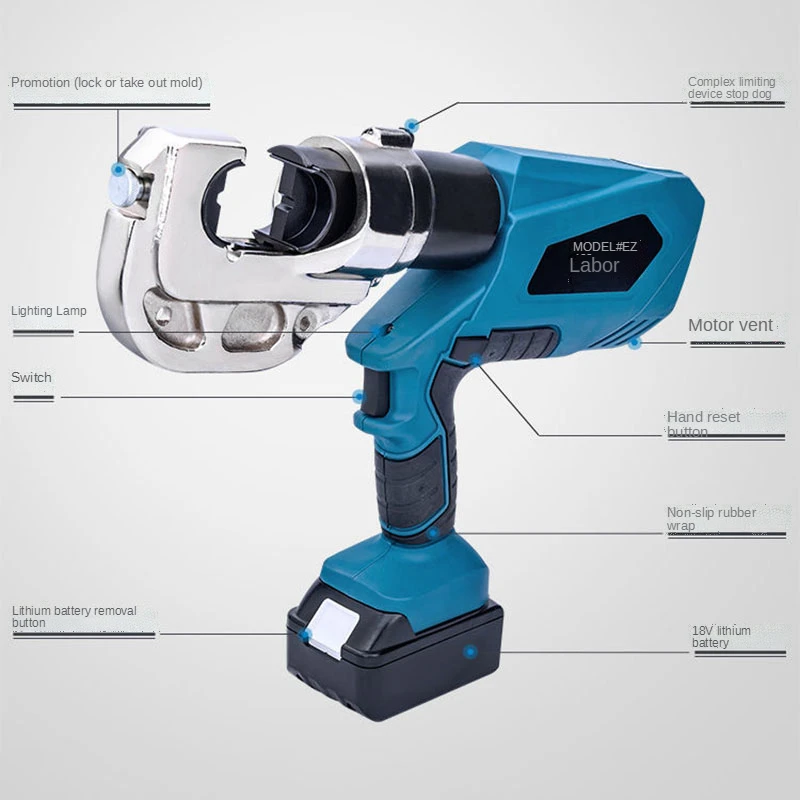 EZ-300/EZ-400 Rechargeable Hydraulic Pliers Electric Hydraulic Crimping Charging Pliers ex-factory price 3