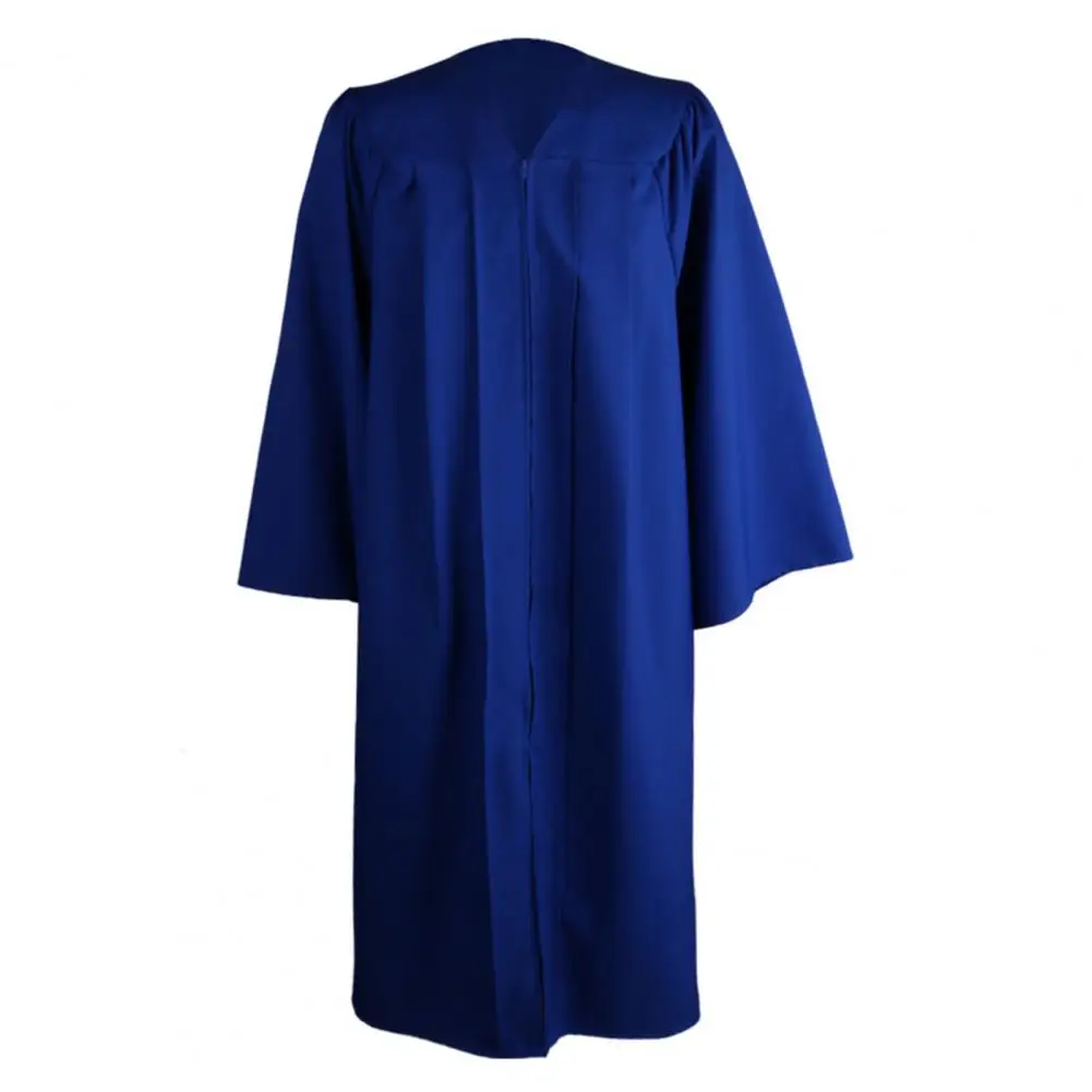 

University Graduation 2020 Adult Zip Closure Academic Gown Robe Mortarboard Cap Loose graduation gown meet needs of most people