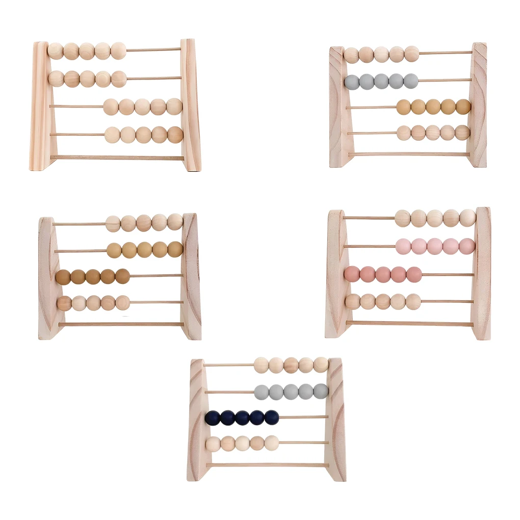 Wood Abacus Toy Counting Plaything Simple Design Math Learning Toys
