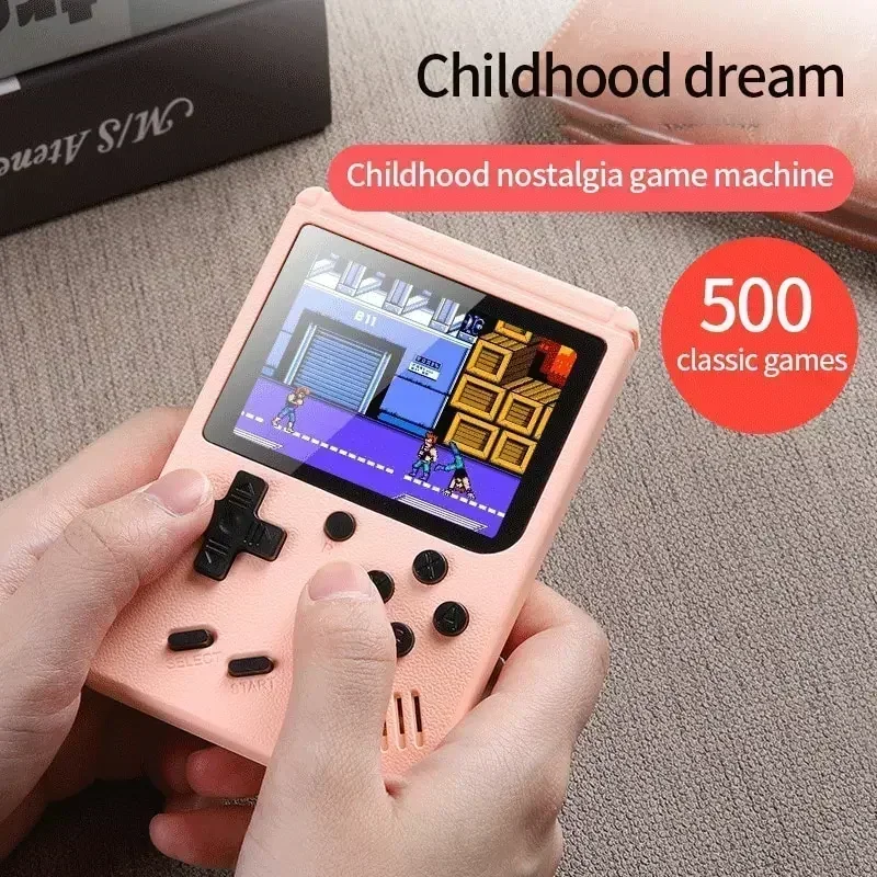 Console Arcade Retro con 500+ Giochi Classici Integrati, Schermo LCD a Colori da 3.0 Pollici, 8-Bit, per TV, Videogiochi Portatili, Regalo per Ragazzi e Bambini - immagine 6