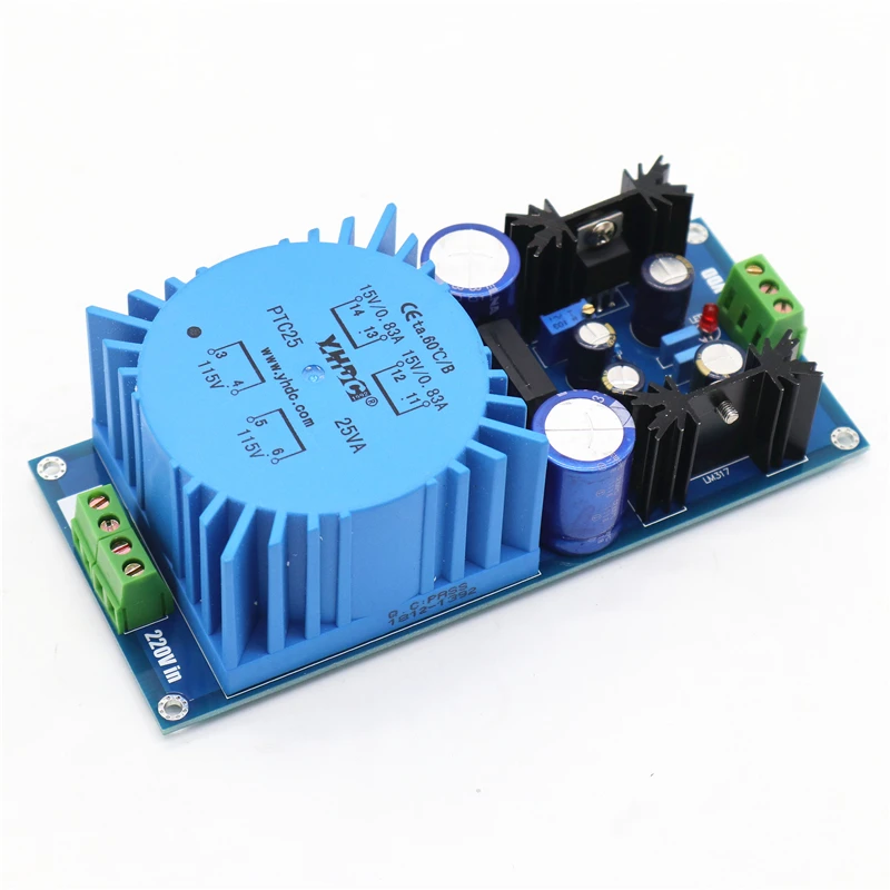 25w LM317 /LM337  Power Board DC Regulated Adjustable Linear Power Supply Output Positive and negative voltage 12v 15v engraved naim hicap nac152xs two way 24v regulated power supply board