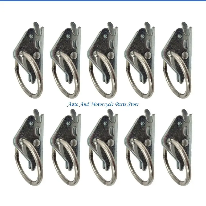 P9FD Packung mit 10 robusten E-Track-Clips, verzinkte Ladungsanker, Sicherung für Anhänger, LKWs, Fahrzeuge, sichere Befestigung – Detail 8