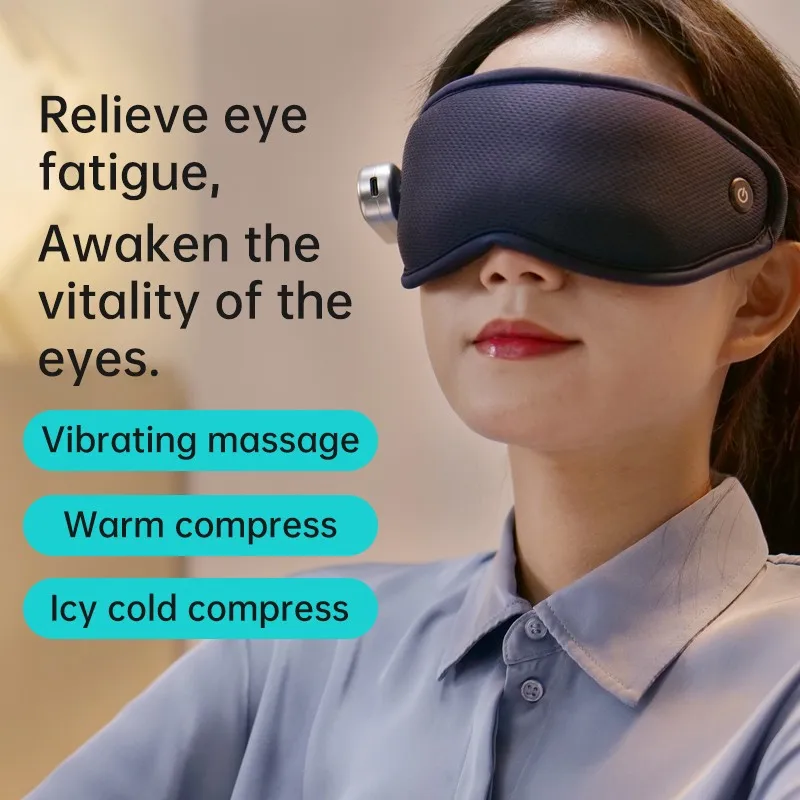 Intellige Sleep Mask,Rechargeable Cordless Eye Massager With Heat And