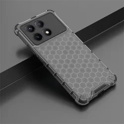 Honeycomb Pattern Armor Shockproof Protective Case for Note 13 ProPlus (Black)