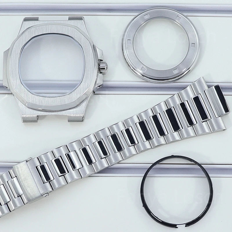 40mm Men's Watch Case Bracelet Parts Sapphire Crystal Glass For