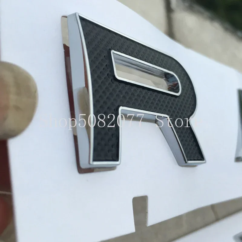Adesivo 3D Per Land Rover Range Rover Evoque - Lettere Sport SVR, Rosso E Nero
