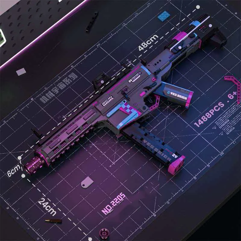 Funny Joy Building Kit Construction Model Toy Gun Building Blocks Set Collectible Gift Idea Set for Adults and Teen Boy Toys