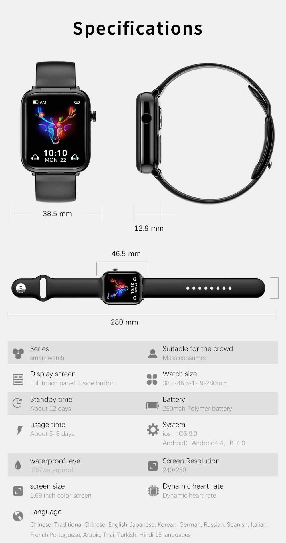 Smart Watch X8 TWS Bluetooth Earphone 2In1 Heart Rate Blood Pressure Monitor Sport Smartwatch Fitness Clock for Android IOS