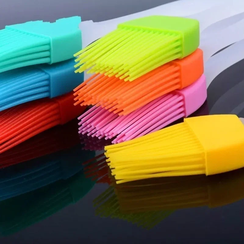 Household Kitchen Tools High Temperature Resistant Silicone Outdoor Barbecue BBQ Cooking Tools Seasoning Sauces Condiments Brush