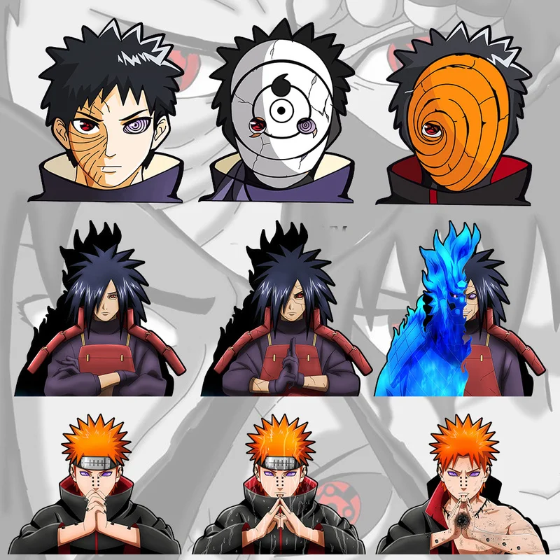 Impermeável bidimensional Naruto Uzumaki tatuagem adesivos, de