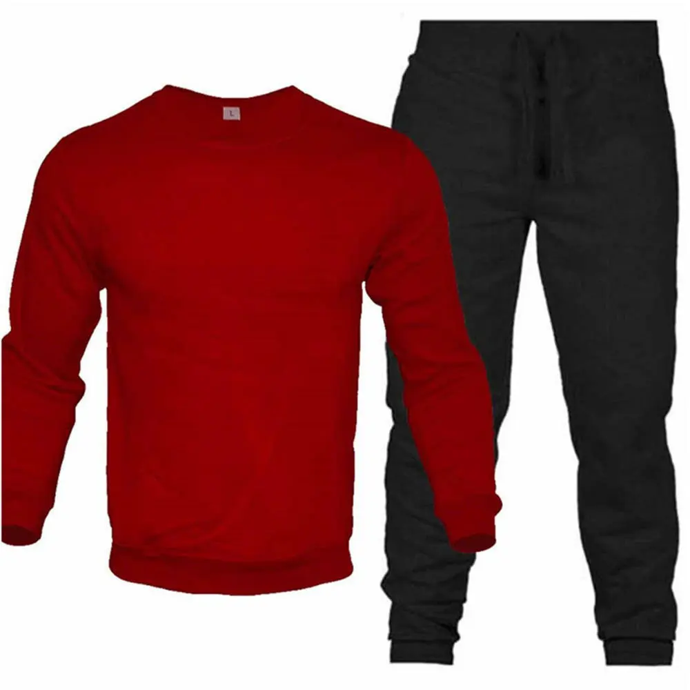 Men's Tracksuit Spring Autumn Casual Hoodies + Pants Set Sports Jogger Suit Women's Hooded Sportswear Loose Streetwear