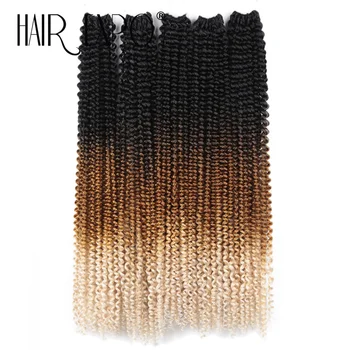 Pre-twisted Passion Twist Crochet Hair for Black Women Water Wave Crochet Braids Pre-looped Synthetic Braiding Hair Extensions 1