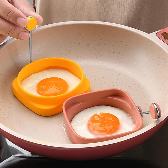 Silicone Fried Egg Shaper Egg Rings Omelette Round Non Stick Fried Egg Mold  Pancakes Maker Molds Breakfast Sandwich Cooker Maker - AliExpress