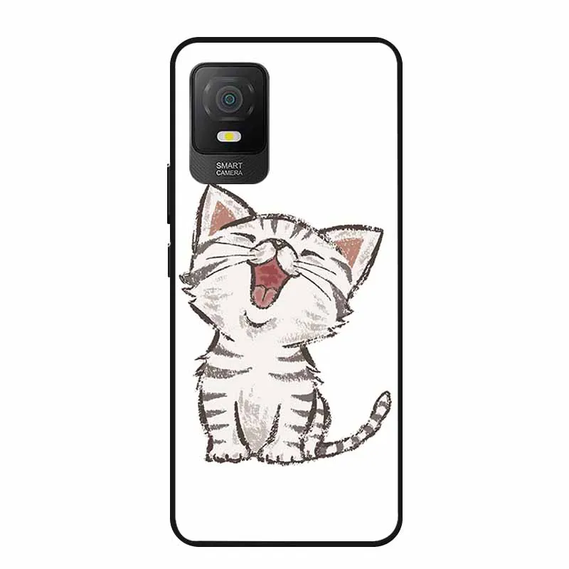 Cool Animal Black Silicone Soft Back Cover Case – Lion, Wolf, Tiger, Cat Design