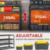 W Garage Shelving Heavy Duty 2500 LBS,Storage Shelves Commercial Metal Shelving Unit Rack Shelf for Garage Warehouse Pantry,Kitc 4