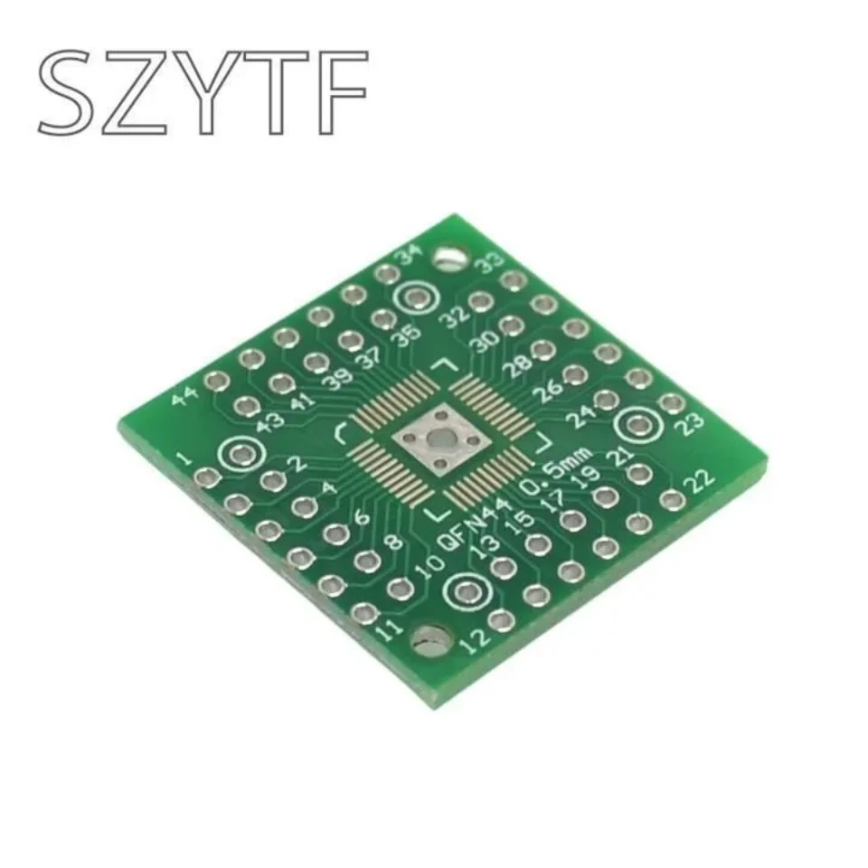 PCB Board Assembly Printed Circuit Board 10pcs/bag 0.5mm QFP44 LQFP48 QFN44 QFN48 turn DIP44 DIP Adapter plate