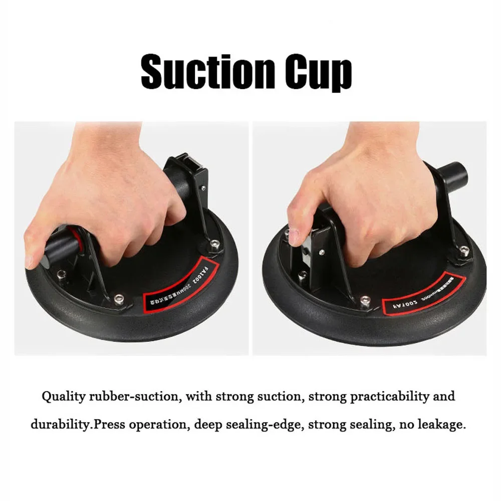 Vacuum Suction Cup 8inch 200kg Bearing Capacity Heavy Duty Vacuum Lifter for Granite Tile Glass Manual Lifting