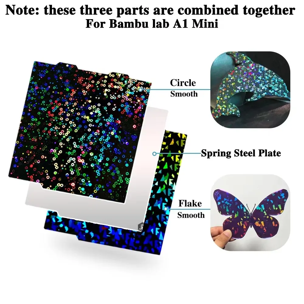 Enhanced Build Plate with Magnetic PEO Sheet and Spring Steel Pei Sheet - 184x184 by Juupine