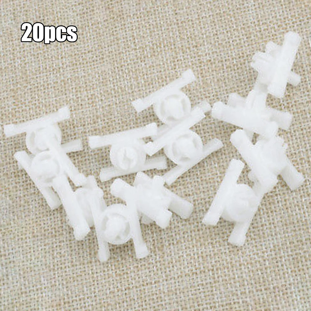 

Фиксированный зажим, дверная отделка, молдинговый зажим, белый, 100% новый, нейлоновый пластик, сменная деталь для автомобиля, 20 шт., 100% Новинка