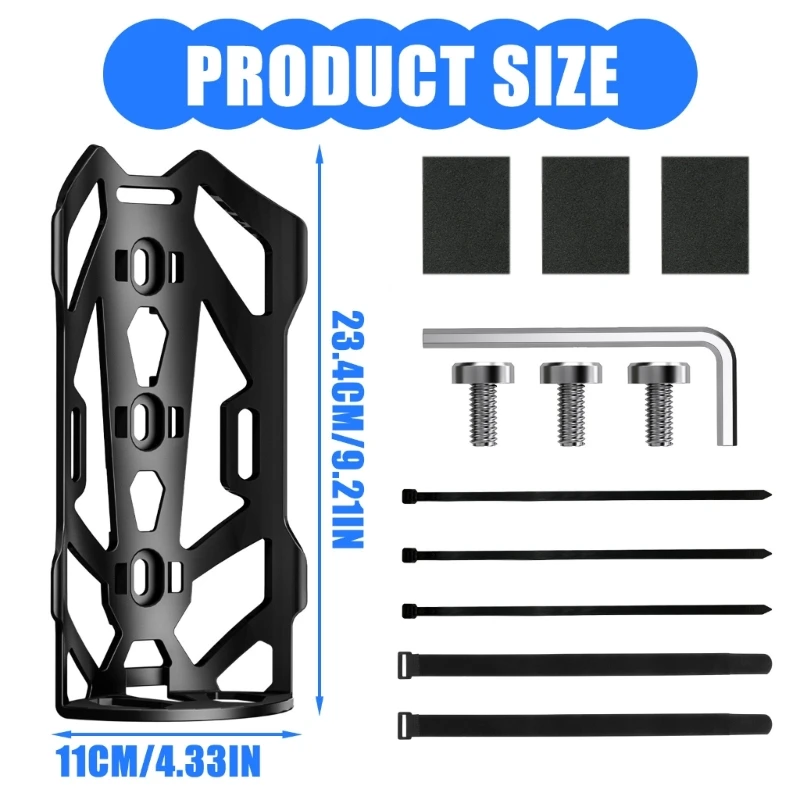 Sxhlseller Gabbia Per Forcella Per Bici, Gabbia Per Borsa Per Forcella Anteriore Impermeabile Per Mountain Accessorio Pratico Per Bicicletta, Borsa E Supporto Per Pacchetto
