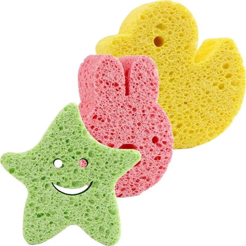 Baby Bath Sponge Children Bath Sponge Bathing Accessories Toddler Clip Small Curls Infant