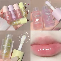 Mirror Crystal Moisturizing Lipgloss Fruit Flavor Transparent Liquid Lipbalm Lipstick Reduces Lip Line Care Cosmetics Lips Oil 1