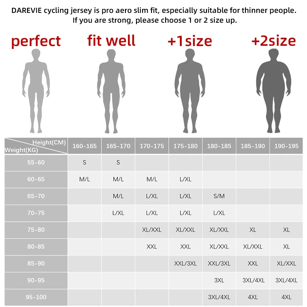 Cycling Jersey Slim Fit SPF 50+ Men Women Long Sleeves Breathable DAREVIE bike cycling jersey