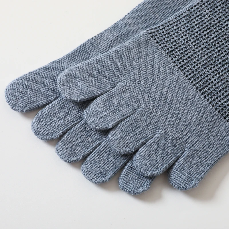 6 Paar/Los 100% Baumwolle Mann Zehen socken weiche elastische erträgliche Mesh atmungsaktive Deodorant Fünf-Finger-Socken Outdoor-Sports ocken – Detail 8