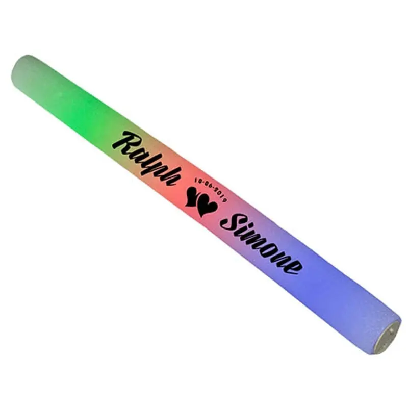 LED Glow Sticks Glow Foam Sticks Customized Personalized Flashing