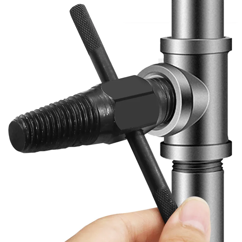 

Damaged Wire Screw Extractor Triangle Valve Broken Screw Removal Tool Screw Extractor Water Pipe Double Head Remover Tools