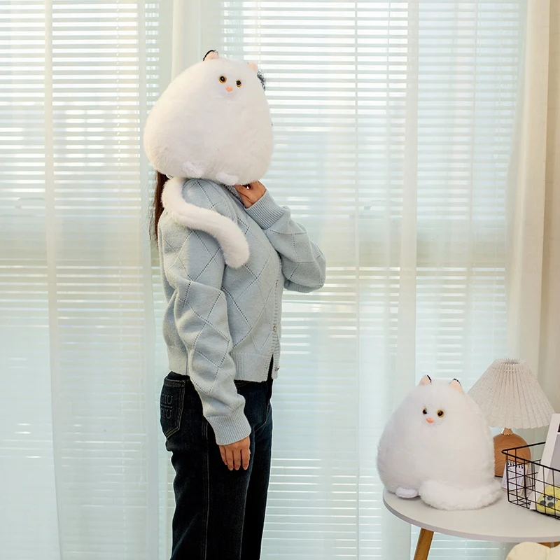 Wholesale Holiday Cute Chubby Cat Dolls Plush Toys Cloth Throw Pillows Long-tailed Birthday Gifts For Children Boys And Girls