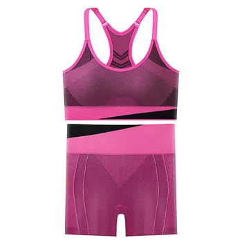 طقم يوغا مكون من قطعتين للنساء، ملابس رياضية للجري واللياقة البدنية، ملابس رياضية للتمرين 12