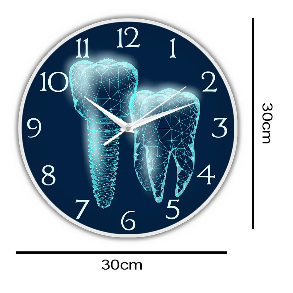 Dental Implant LED Neon Wall Clock digital wall clock For Dentist Office